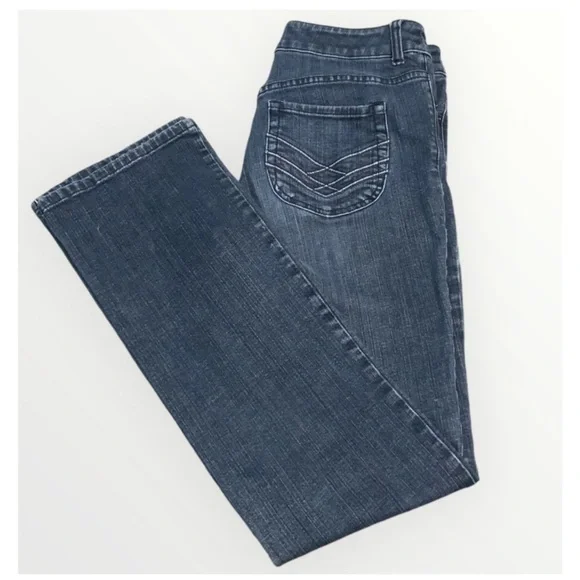 Chico’s Platinum High Waist Bootcut Medium Wash Stretch Jeans Tall 0.5 (4-6)