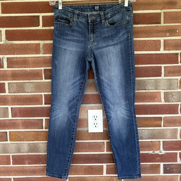 Gap Denim Blue Jean Legging Skinny Jeans Sz 28 A3726