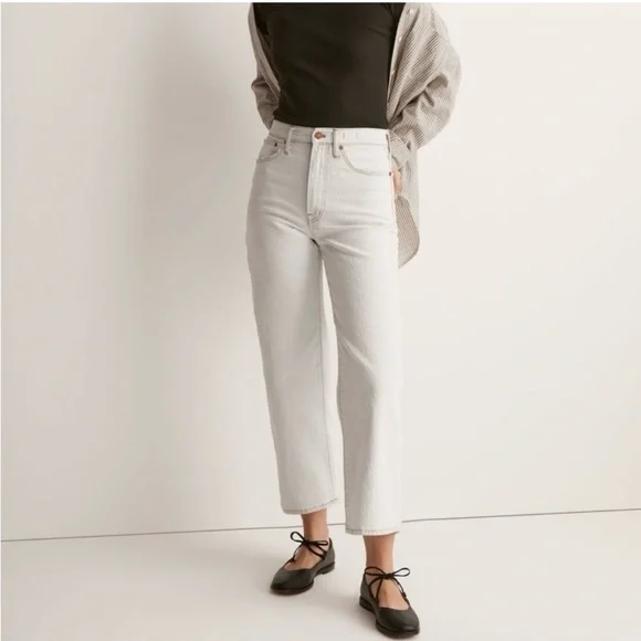 Madewell The Perfect Vintage Wide-Leg‎ Crop Jean in Edmunds Wash size 25