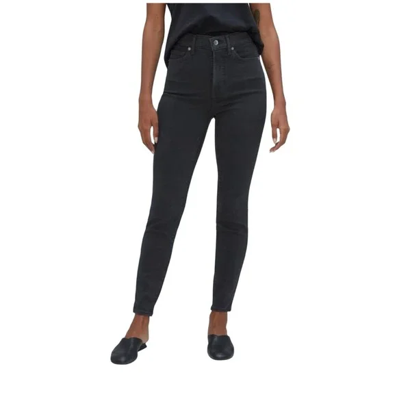 Everlane The Way High Skinny Jean Black‎ Wash Denim Women's Size 27 Regular