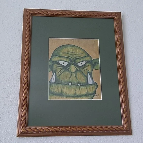 Framed Print of an Orc Portrait