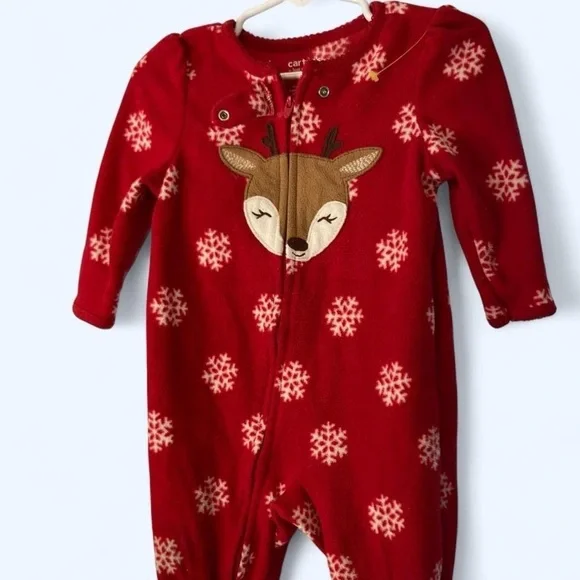 Red Carter's baby sleeper #babyfashion 12M