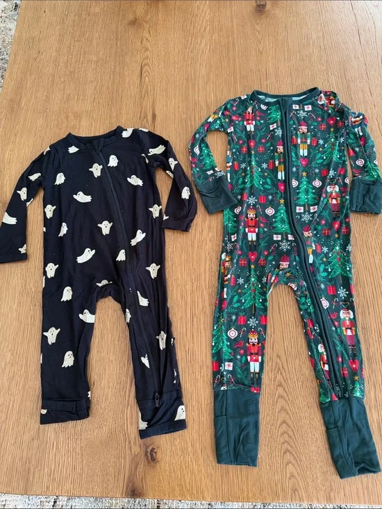 12-18mos Kyte BABY Ghost & Little Sleepies Nutcracker - Zippered Holiday sleeper
