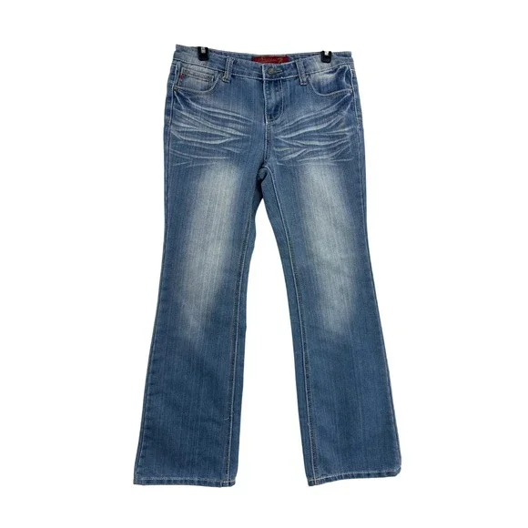 Seven Jeans Embellished Pocket‎ Bootcut Jeans Blue Wash Size 16
