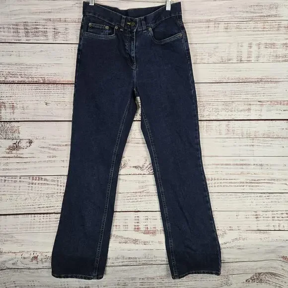 Vintage Casual Corner Jeans Women Sz 4 Stretch Bootcut High Rise Denim Dark Wash