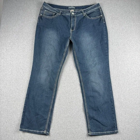 Faded Glory Jeans Womens 22W Bootcut Blue Medium Wash FGW24803 Faded Glory