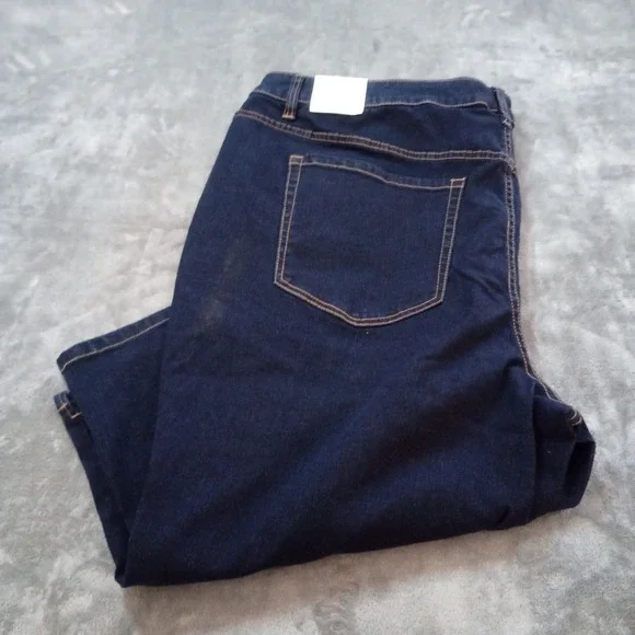 Lane Bryant Jeans Womens 28‎ Dark Wash Mid Rise Stretch Skinny Pedal Crop