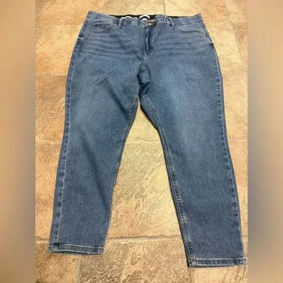 Ava & Viv Blue Skinny Jeans Womens Size 24 Medium Wash Denim Slim Fit‎ 5-Pocket