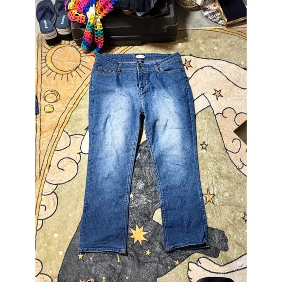 Zoey Beth Embellished Bootcut Jeans Womens‎ Size 7/8 Dark Wash Denim Casual