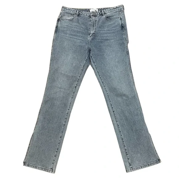 Something Navy Women's Jeans Size 16 Light Wash Denim Straight Leg Casual‎