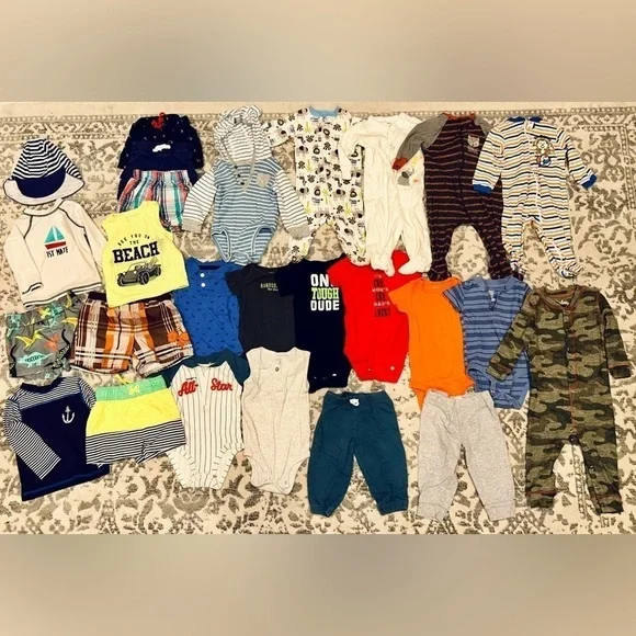 26 Piece Baby Boy Size 6-9M Mixed Season Bundle