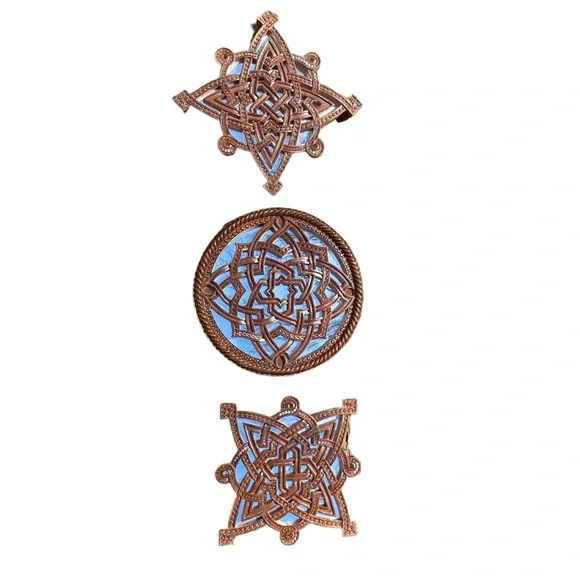 Wall Art Celtic detailed design with mirrored Small 10”