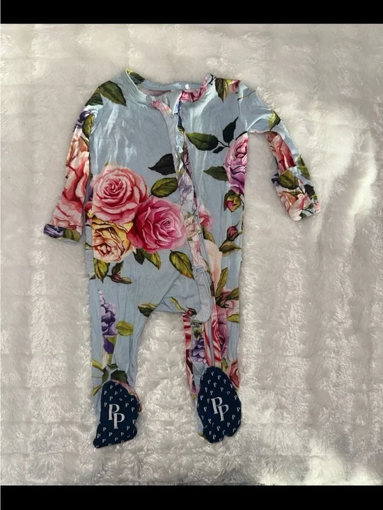 Posh peanut Floral Footie Pajamas newborn