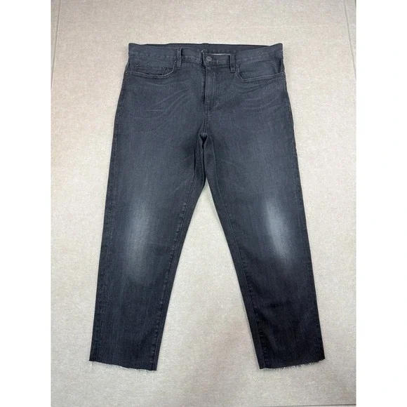6397‎ Jeans Women's Size 28 Charcoal Black Baggy Mid Rise Dark Wash Made in USA