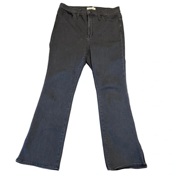 Madewell Roadtripper Skinny Flare Black denim Jeans Size 32