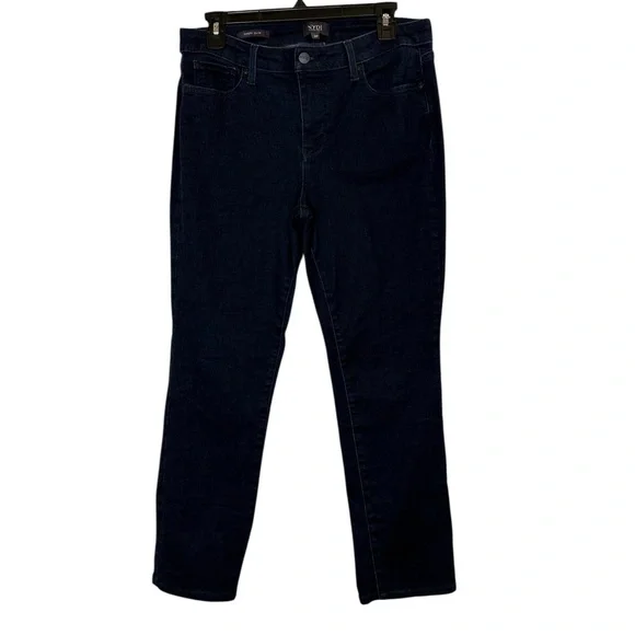 NYDJ Women’s Petite Sheri Slim Dark Indigo LiftXTuck Ankle Jeans sz 10P