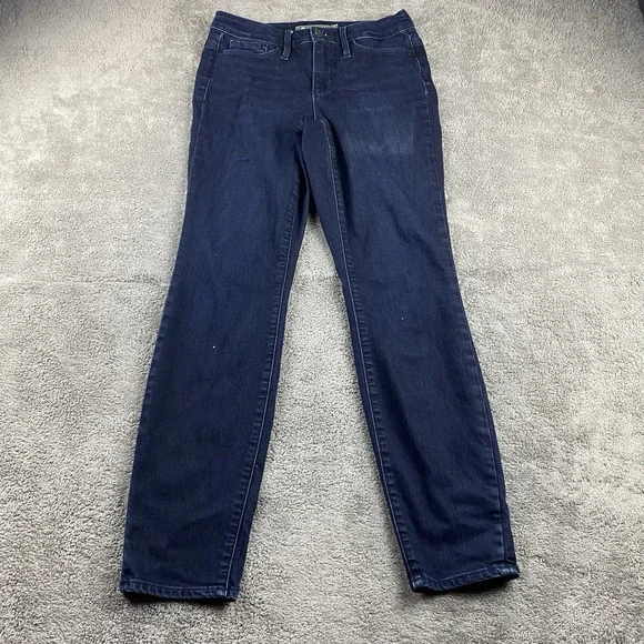 Athleta Sculptek Skinny Jeans Womens 4 Blue Dark Wash Mid‎ Rise