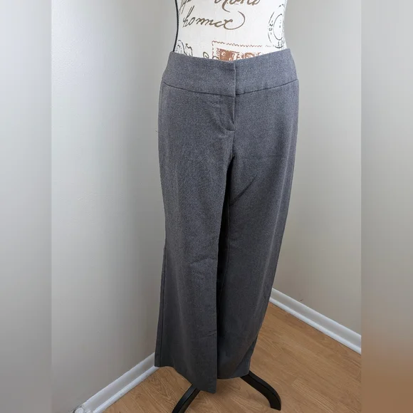 Covington Women's Rosa Gray Dress Trouser Pants Straight Leg 4P Career Comfort