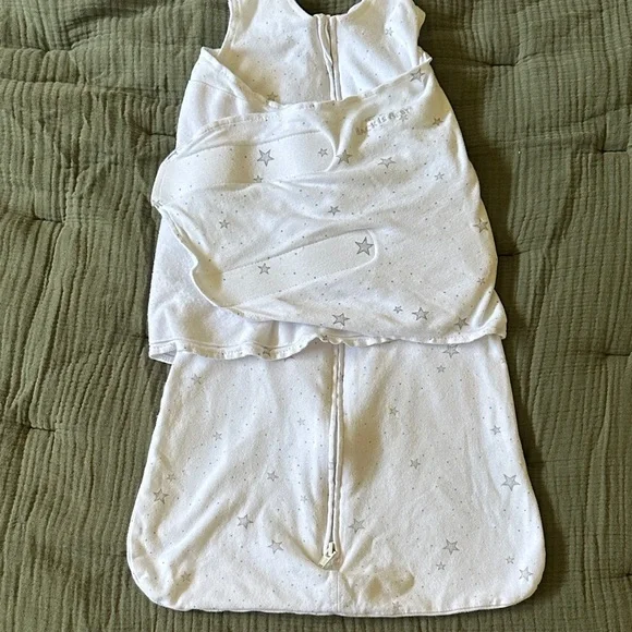 Halo White and Silver Star Sleep Sack Wearable Blanket