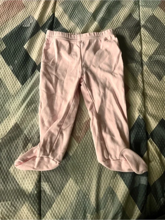Carter's Light Pink Footed Pajama Bottoms