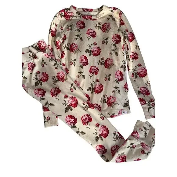 GAP KIDS 2pc floral pajama set size 8