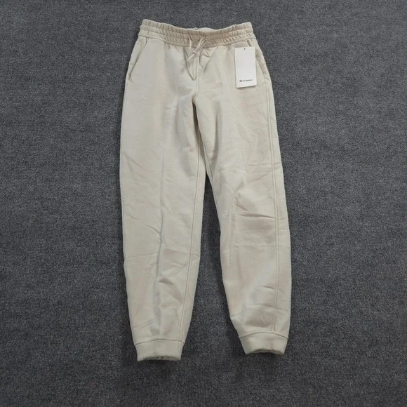 Lululemon Pants Womens 6 Beige Loungeful HR Jogger Fleece High Rise Gym Yoga NEW