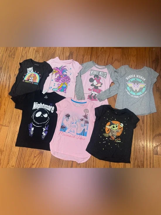 Kids 7 bundle t shirts New size 7