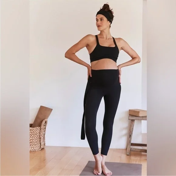 FP Movement x Hatch Never Better Maternity Leggings in Black NEW OB19158
