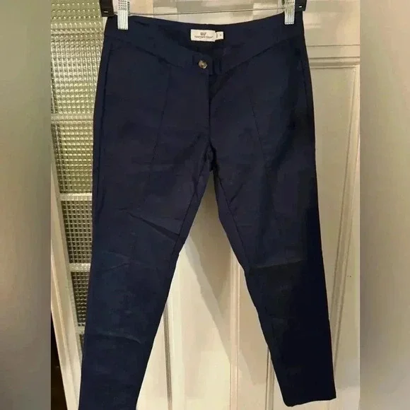 Vineyard vines women’s navy chino pants pockets in front & back size 0