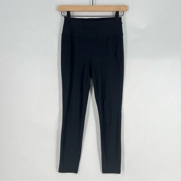 Sweaty Betty All Day 7/8 Length Legging Soft Stretchy‎ Black Banded Waist Size 6