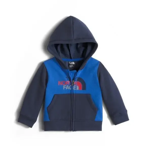 The North Face Logowear Full Zip Infant Hoodie Blue Navy Size 12-18 mo