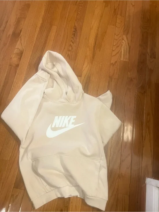 Boys Beige/Tan Nike Hoodie SZ XL