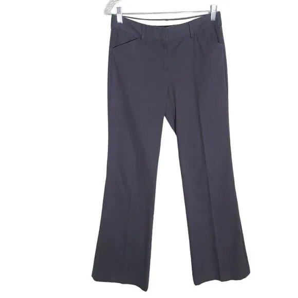 Theory Women's size 4‎ bootcut career trouser pants charcoal gray USA made