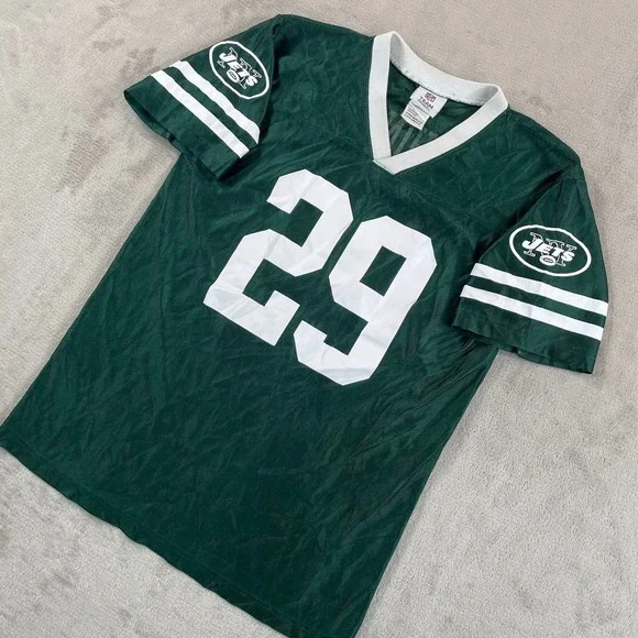 NFL Team Apparel Leon Washignton NY New York Jets Football Jersey Youth XL 18-20