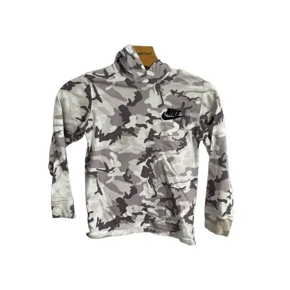 Nike Pull-over Camouflage Hoodies Shirt Size Small Cream