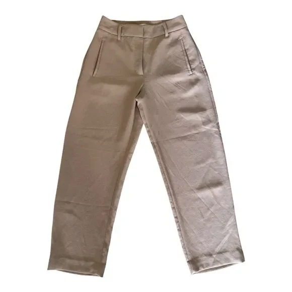 Wilfred Dress Pant Beige‎ Size 4 Crepe Woman 100% Polyester