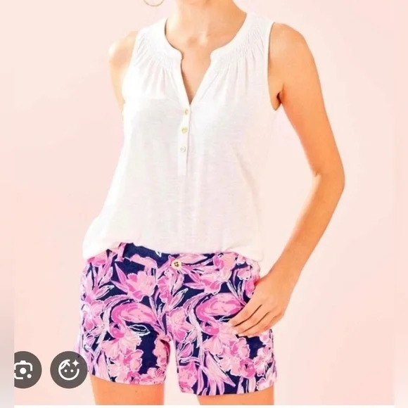 Lilly Pulitzer Pink Floral Women's Shorts