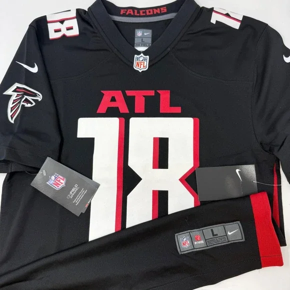 Nike Atlanta Falcons Calvin Ridley 18 Jersey Youth Large 14/16 9Z1B7N1P9 NEW