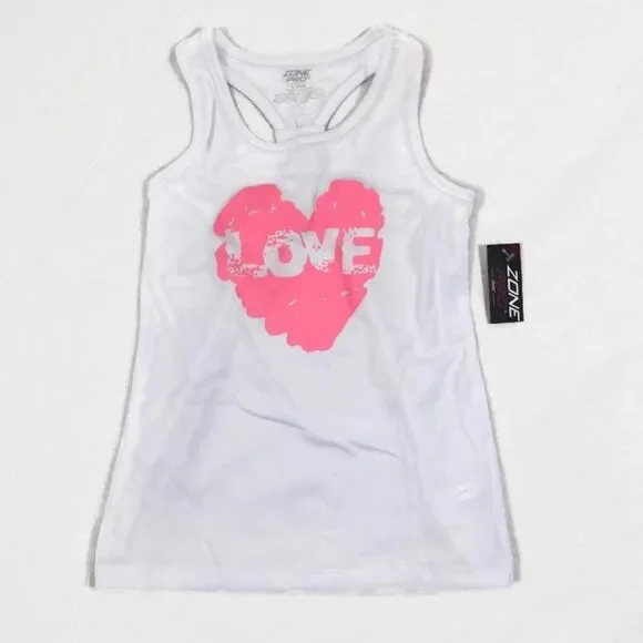 Brand new Zone Pro Girls Love Tank‎ Top size 6/6X