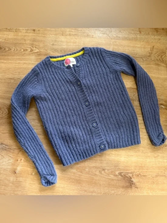 Mini Boden Periwinkle Button Front Cardigan, size 7-8‎
