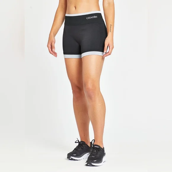Oiselle Womens Seamless Racer‎ Long Athletic Shorts Pickelball Outdoor sz L NWT