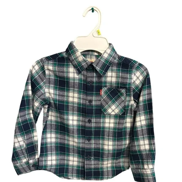Levi’s Boys Size‎ 4 Long sleeve flannel shirt