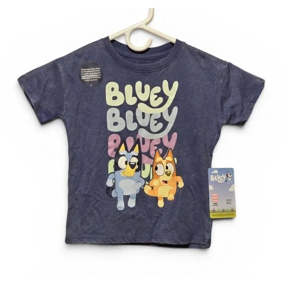 NWT Bluey Bingo Toddler Graphic T-Shirt Purple Short Sleeve Tee 2T‎ 4T