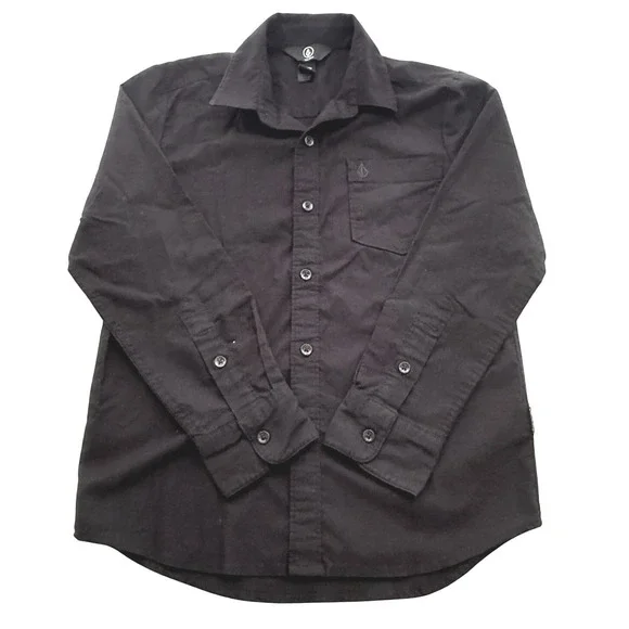 Volcom Oxford Stretch‎ Boys Size 8 Long Sleeve Button Down