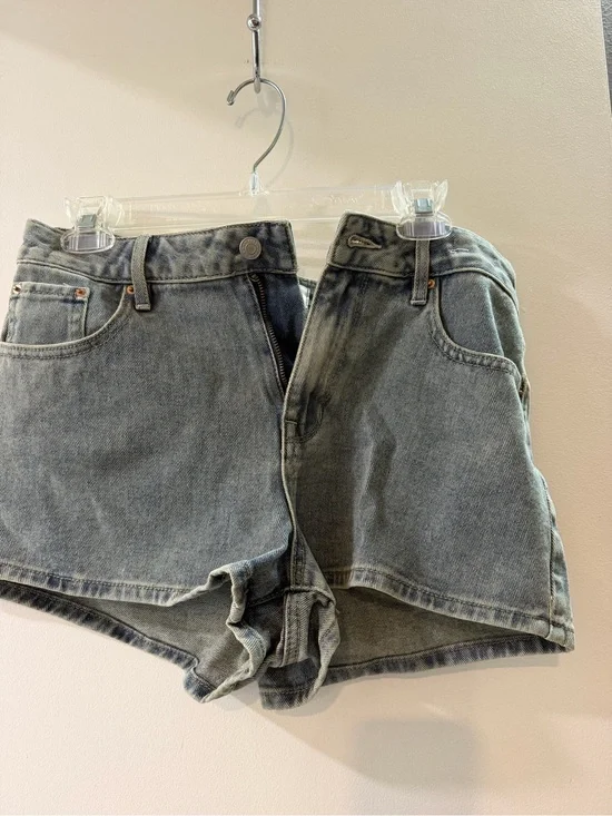 PacSun High-Rise Washed Gray Jean Shorts