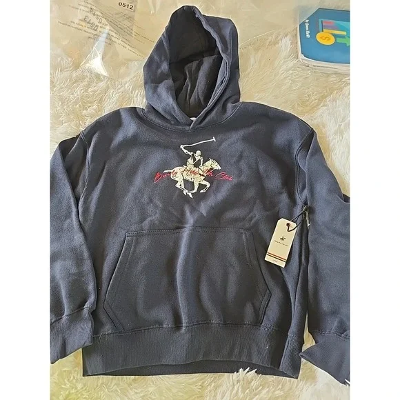 Beverly Hills Polo Club - Boys - Dark Blue‎ -  Hoodie - Size Large Youth