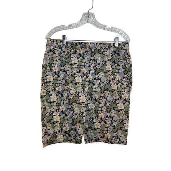 BROOKS BROTHERS Women’s Floral Casual Bermuda Shorts / Size: 8