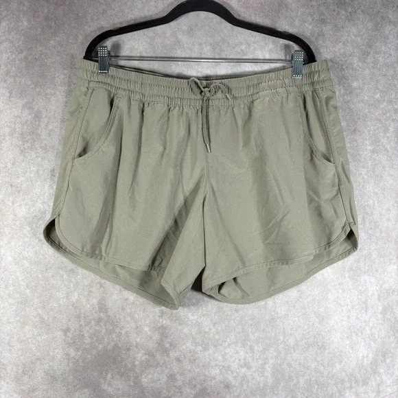 Columbia Shorts Womens XL Tan Pleasant Creek Stretch Hiking Activewear Outdoor