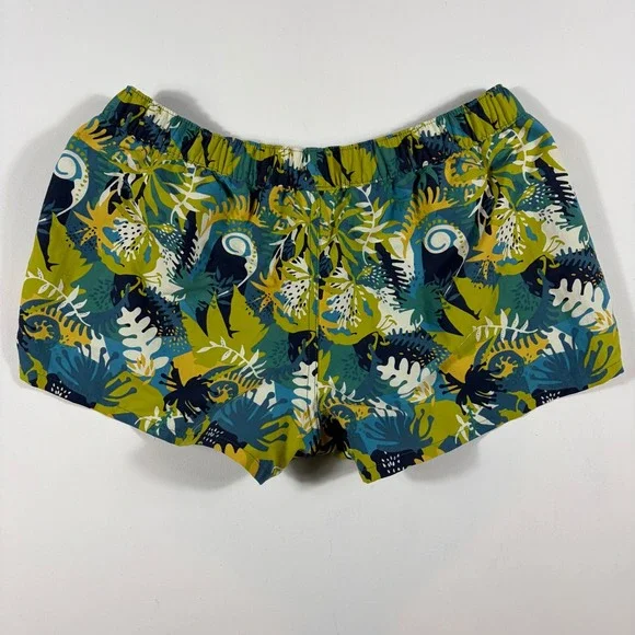 Patagonia Barely Baggies Shorts Womens Medium Wild Waratah Tasmanian Teal NEW