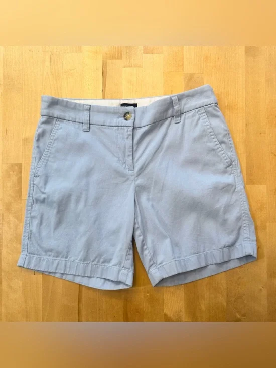 J. Crew Light Blue Cotton Chino Shorts
